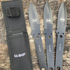 Ka-Bar - Set of Three Throwing Knives - Polyester Sheath - 1121