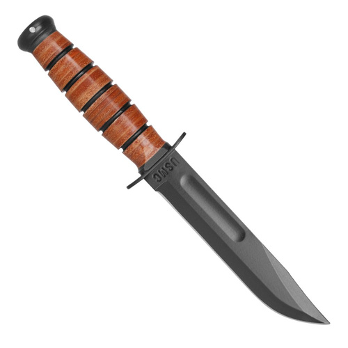 Ka-Bar 1250 - Kurzes USMC-Militärmesser - Lederscheide