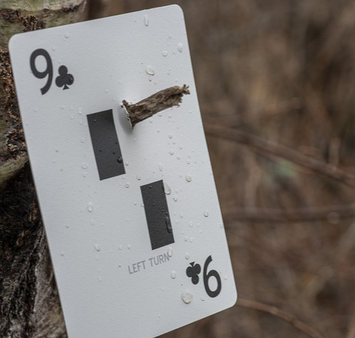 Ka-Bar 9914 - Playing Cards with Trail Markings