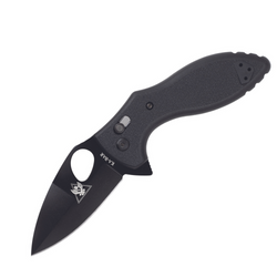 Ka-Bar - TDI Flipper Folder Folding Knife - Spear Point - Black - 2490